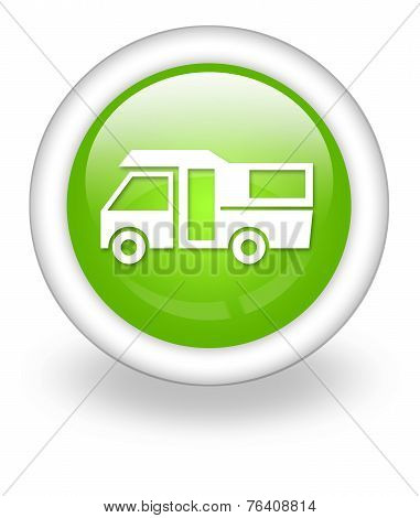 Icon, Button, Pictogram Motorhome