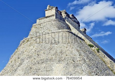 Maya pyramid of the Magician