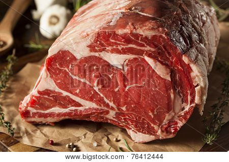 Raw Grass Fed Prime Rib Meat
