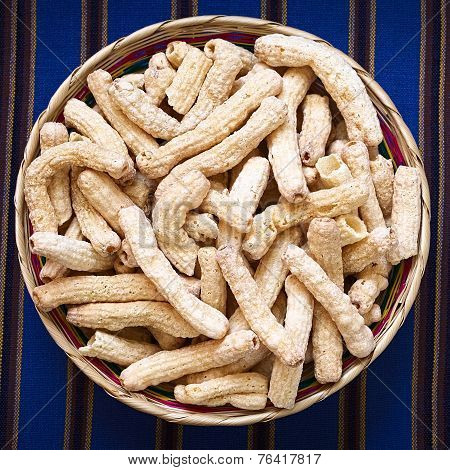 Sweetened Popped Pasta, a Bolivian Snack