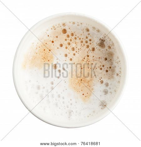paper cup espresso coffee with foam