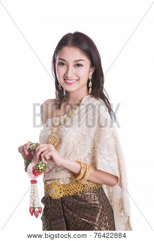Thai Lady In Vintage Original Thailand