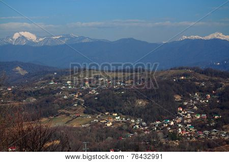 aerial view of Matsesta, the big Sochi