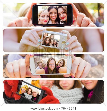 Selfies Through The Seasons Of The Year