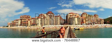 Sunny Beach Bay Panorama