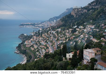 The Coastline Between Roquebrune And Monaco
