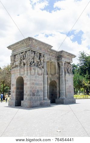 Cricasiana Arch in Quito Ecuador South America
