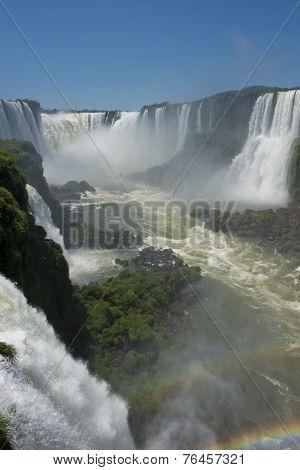 Garganta Del Diablo At The Iguazu Falls