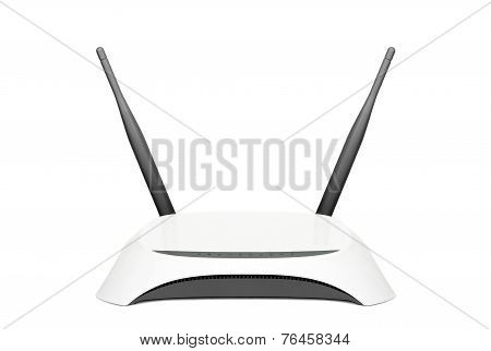 Wifi Router Isolated On White
