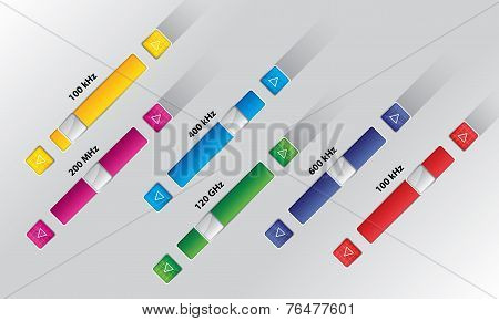 Electronic Slider Buttons, Audio Control