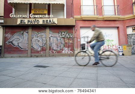 Street Scene in Seville, Spain