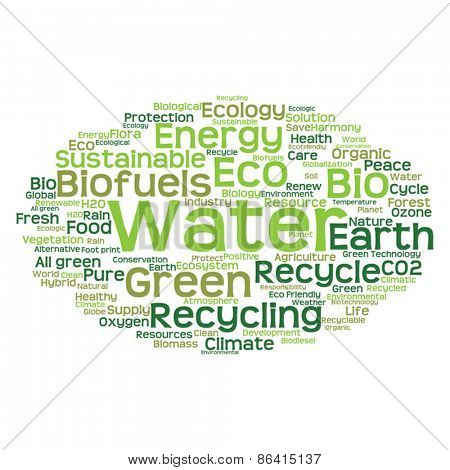 Vector concept or conceptual abstract green ecology and conserva