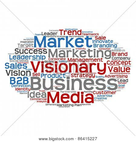 Vector concept or conceptual abstract business success word clou