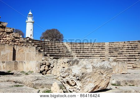 Roman amphitheatre Paphos Cyprus