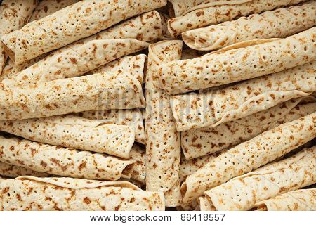 Background of pancakes.