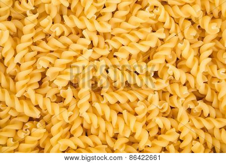 Raw Fusilli Pasta
