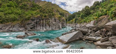 Shotover River in New Zealand's South Island