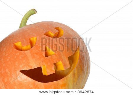 Jack o ' Lantern su bianco