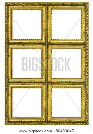 Giant Golden Frame Containing Six Quadrats