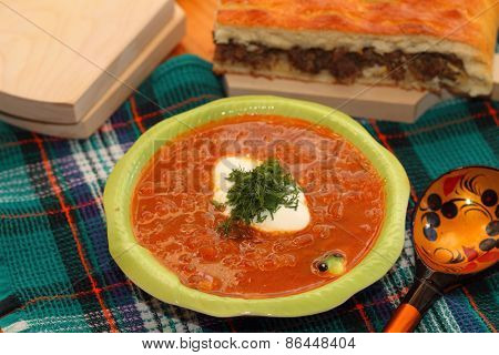 Sour Russian Cabbage Soup