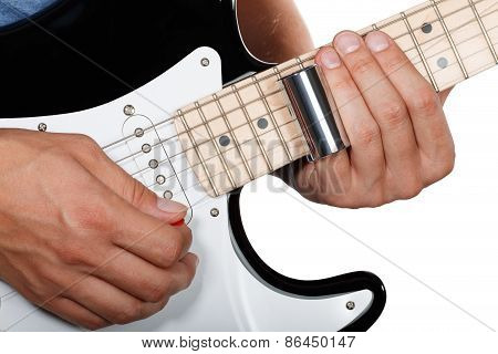 Guitar Player Performing Song