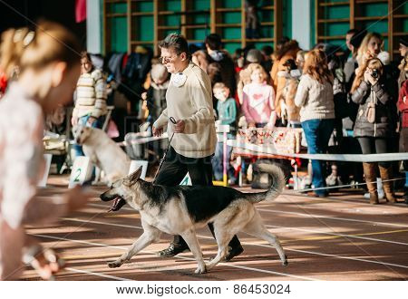 People and dogs visit Palace athletics exhibition  -Internationa