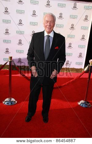 LOS ANGELES - MAR 26:  Christopher Plummer at the 50th Anniversary Screening Of 