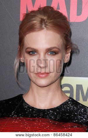LOS ANGELES - MAR 25:  January Jones at the Mad Men Black & Red Gala at the Dorthy Chandler Pavillion on March 25, 2015 in Los Angeles, CA