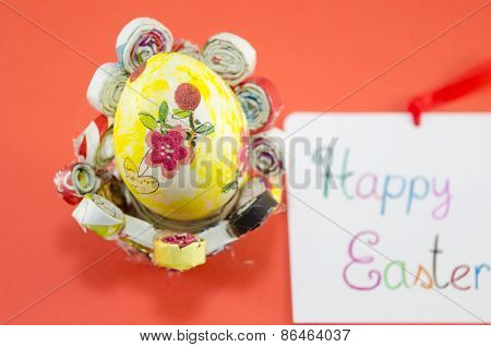 Handmade Decoupage Easter Egg