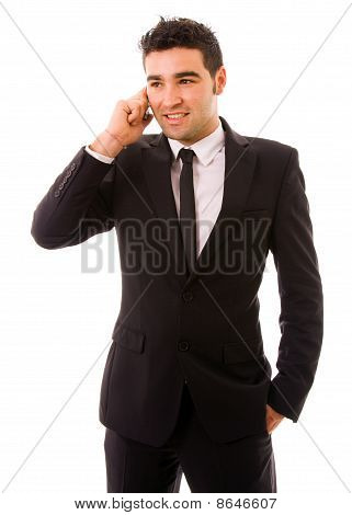 Üzletember, a telefon