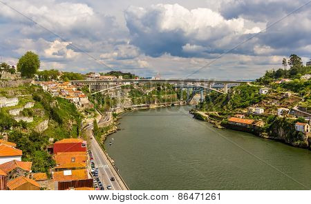 Infante D. Henrique Bridge In Porto, Portugal