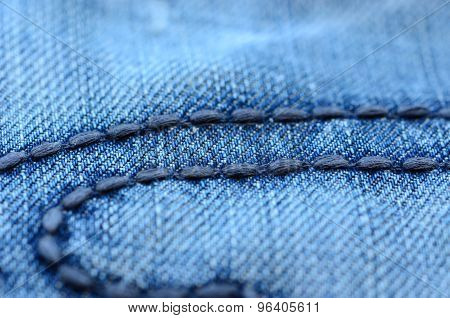 Denim texture with stitches