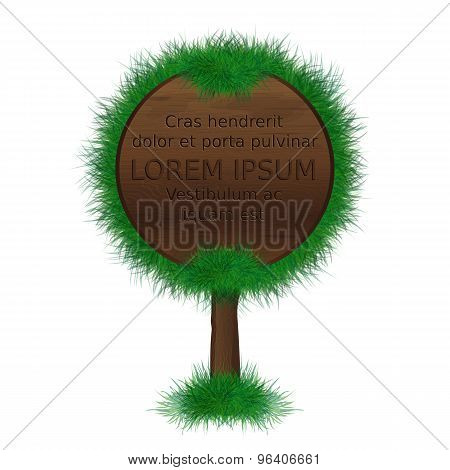 Wood-signboard