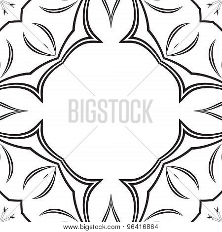 Monochrome Background With Abstract Elements