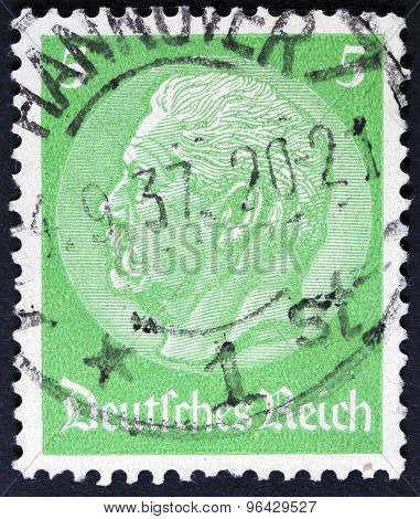 famous graphic image on a postage stamp