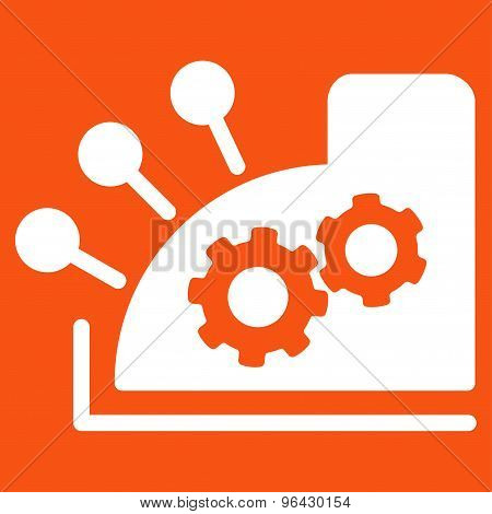 Cash register icon from Business Bicolor Set