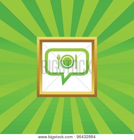 Dinner message picture icon