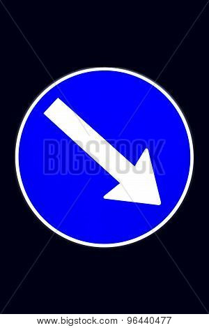 Directional traffic sign