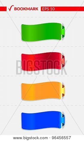 Colorful bookmarks in vector