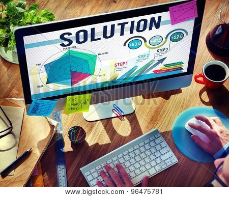 Solution Problem Solving Business Strategy Concept