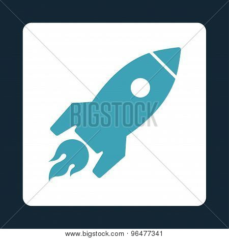 Rocket Launch Icon from Commerce Buttons OverColor Set