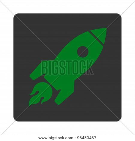 Rocket Launch Icon from Commerce Buttons OverColor Set
