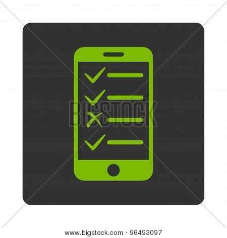 Mobile Tasks Icon from Commerce Buttons OverColor Set