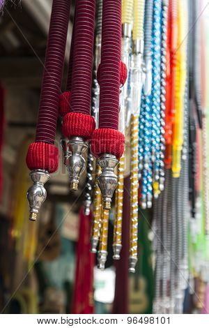 Hookahs at the Market in Acre, Israel