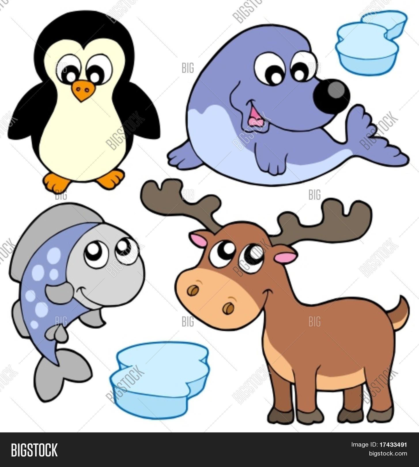 Cute Winter Animals Vector & Photo (Free Trial) Bigstock