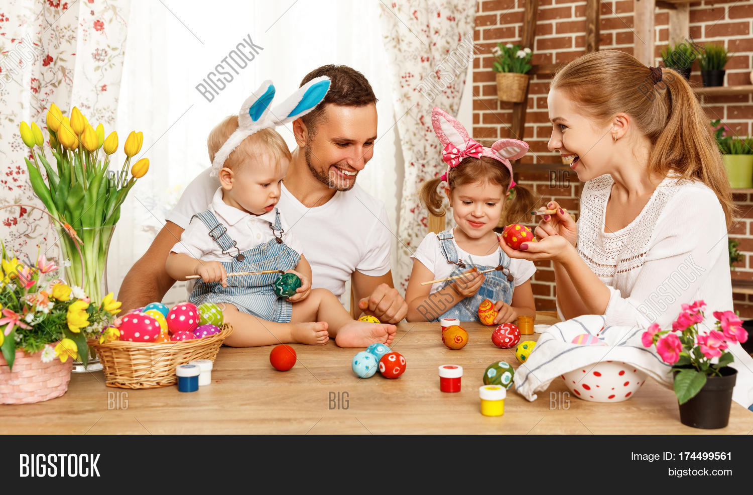 Happy Easter! Family Image & Photo (Free Trial) | Bigstock