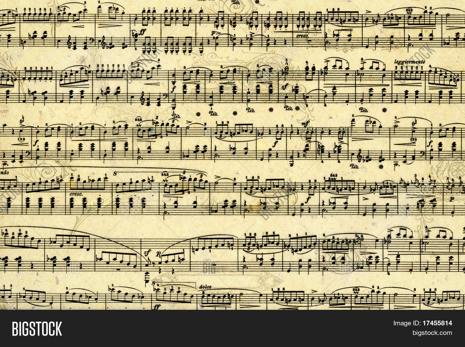 old music sheet page art image photo bigstock old music sheets