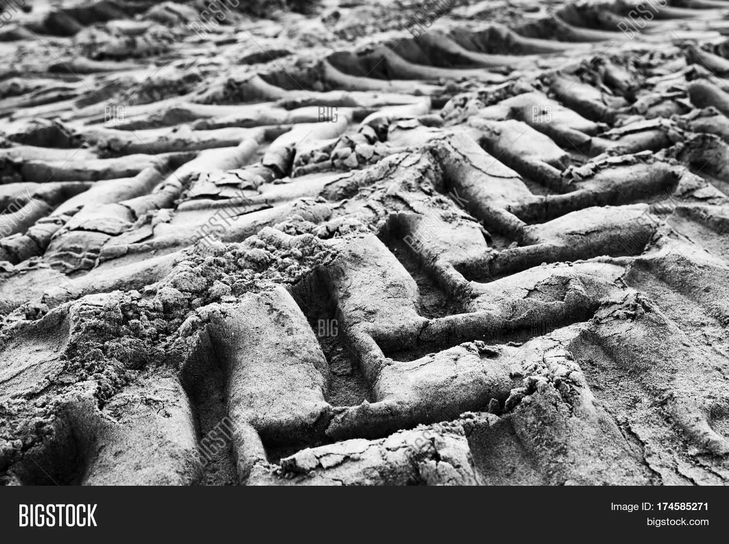 Tractor Tire Tracks On Image & Photo (Free Trial) Bigstock