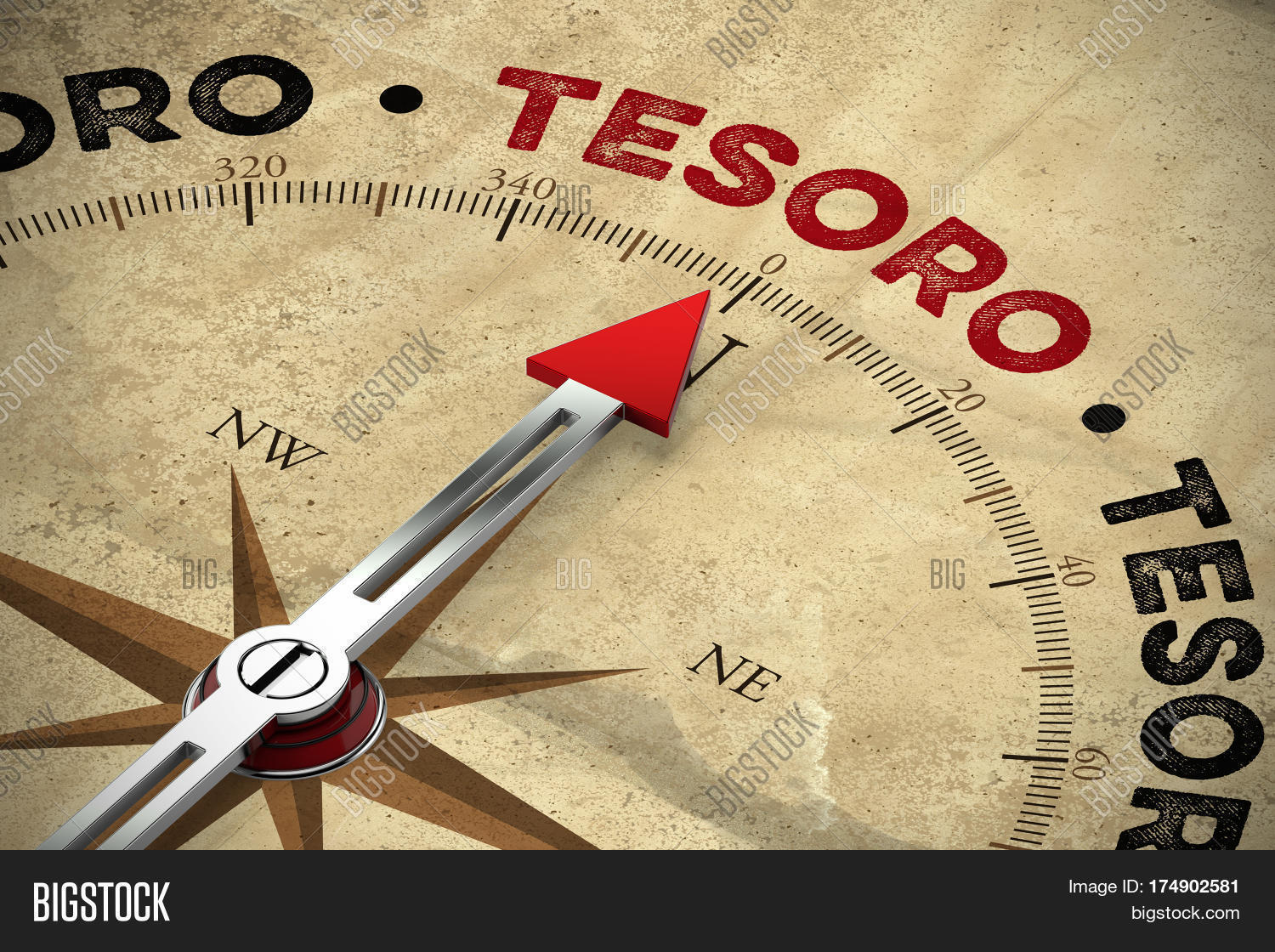 Red Arrow Old Compass Image & Photo (Free Trial) Bigstock