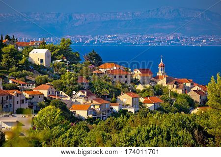 Town Of Sutivan Coast View, Island Of Brac, Dalmatia, Croatia